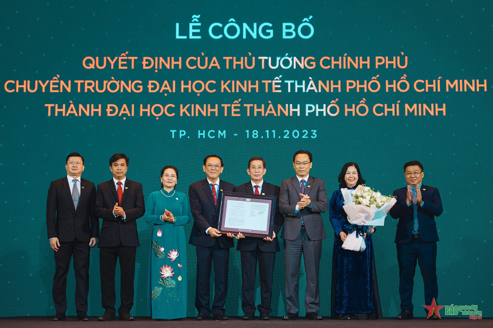 Công bố Quyết định của Thủ tướng Chính phủ về Đại học Kinh tế TP Hồ Chí Minh đa ngành, đa lĩnh vực